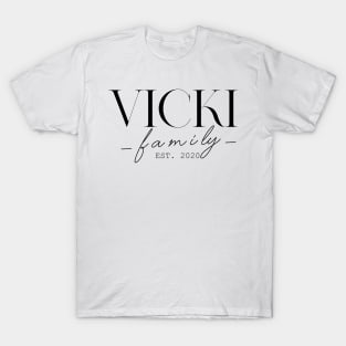 Vicki Family EST. 2020, Surname, Vicki T-Shirt